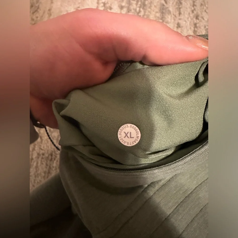 Lululemon Men’s Gridliner Fleece Joggers Green Twill - Picture 6 of 10